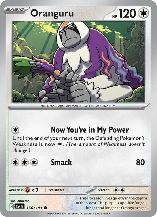 Oranguru 156 Surging Sparks Pokesingles