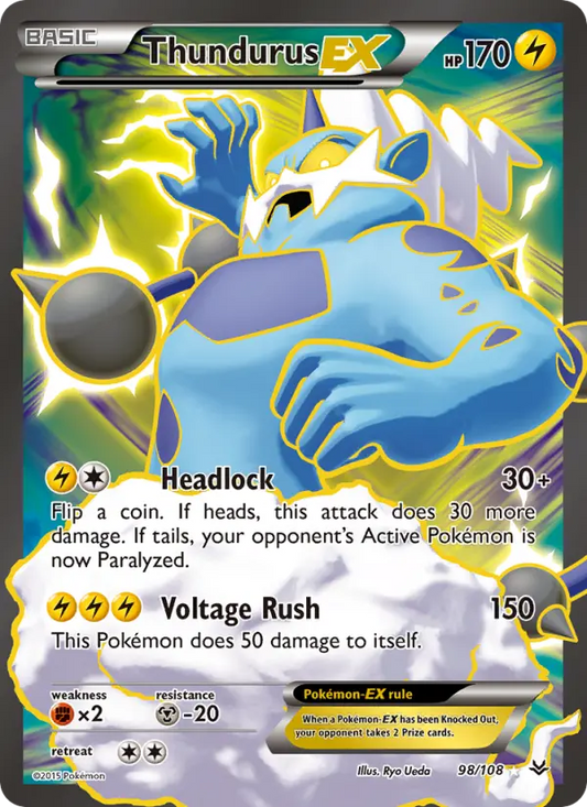 Thundurus EX 98 Roaring Skies Pokesingles