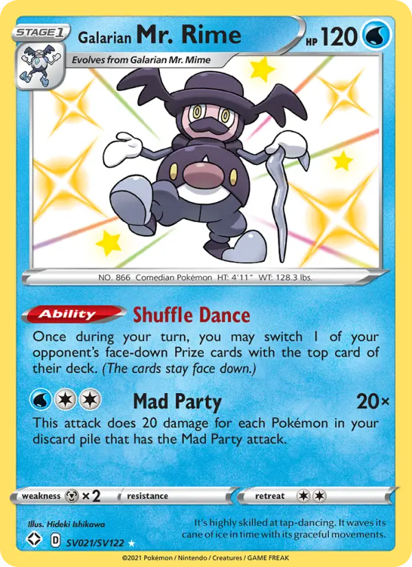 Galarian Mr. Rime SV021 Shining Fates Pokesingles