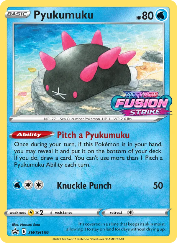 Pyukumuku SWSH169 SWSH Black Star Promos Pokesingles