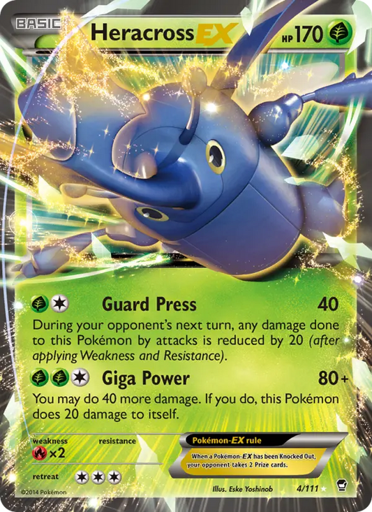 Heracross EX 4 Furious Fists Pokesingles