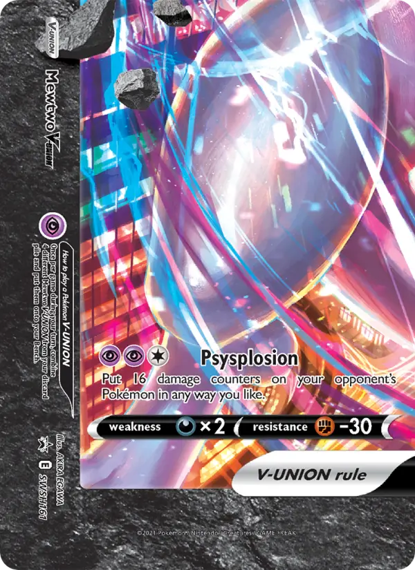 Mewtwo V-UNION SWSH161 SWSH Black Star Promos Pokesingles