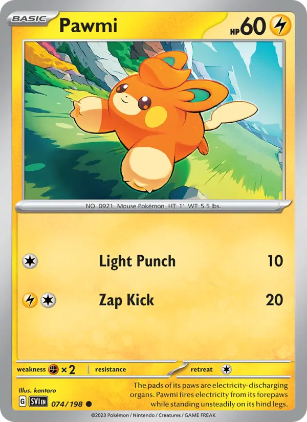 Pawmi 74 Scarlet & Violet Pokesingles