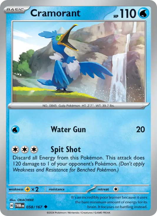Cramorant 58 Twilight Masquerade Pokesingles