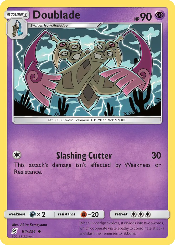 Doublade 94 Unified Minds Pokesingles