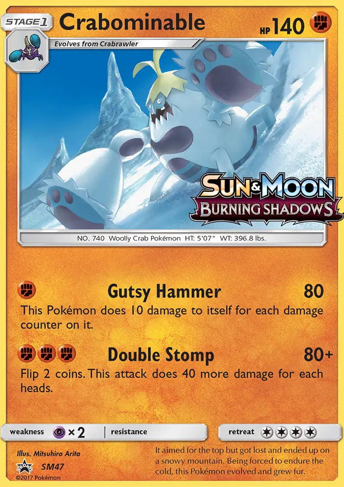 Crabominable SM47 SM Black Star Promos Pokesingles