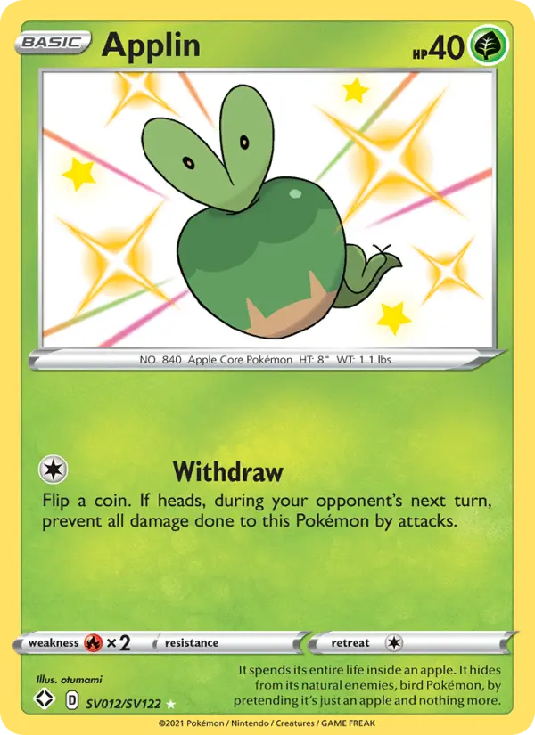 Applin SV012 Shining Fates Pokesingles