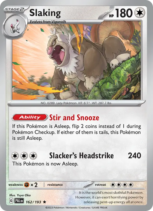 Slaking 162 Paldea Evolved Pokesingles