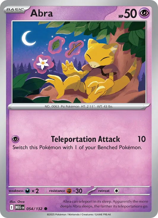 Abra 54 Mega Evolution Pokesingles