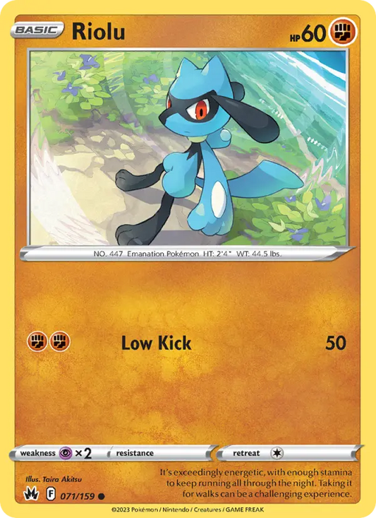 Riolu 71 Crown Zenith Pokesingles