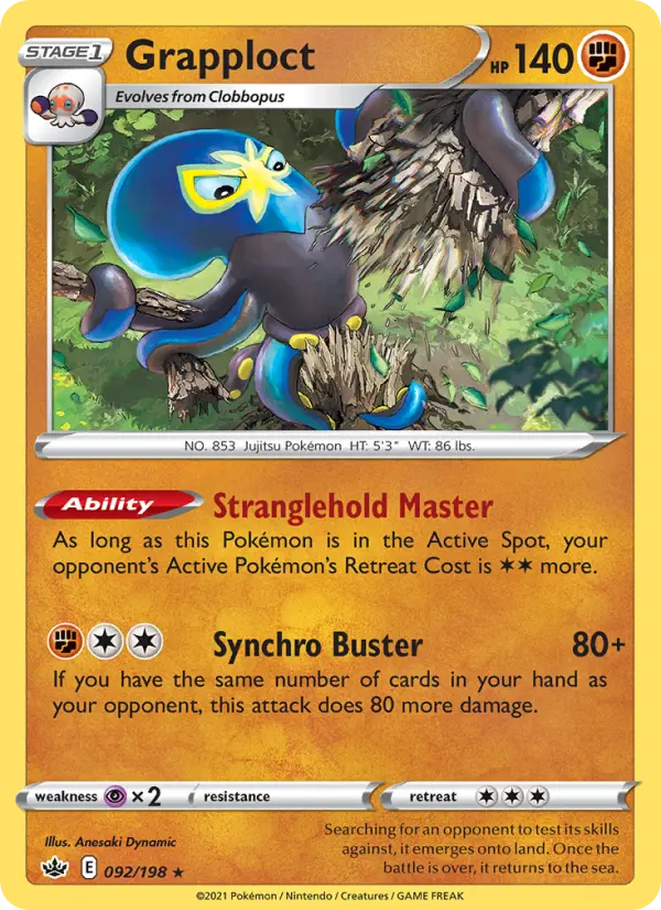 Grapploct 92 Chilling Reign Pokesingles