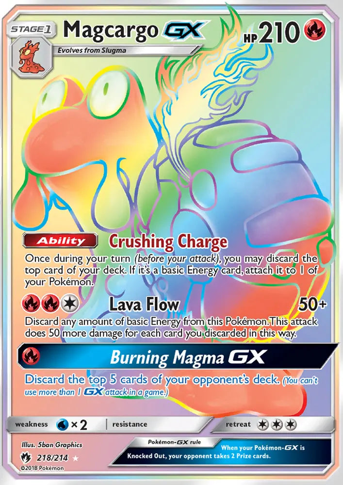 Magcargo GX 218 Lost Thunder Pokesingles