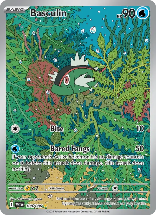 Basculin 108 White Flare Pokesingles