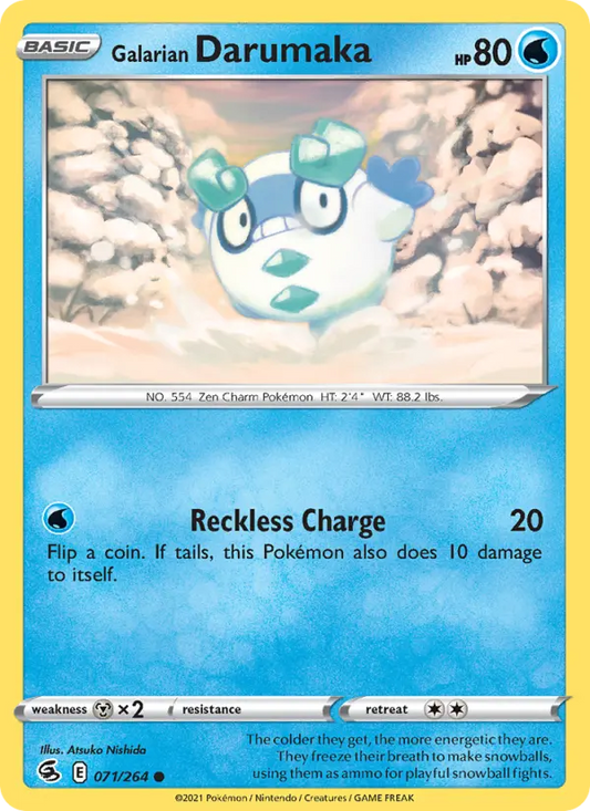 Galarian Darumaka 71 Fusion Strike Pokesingles