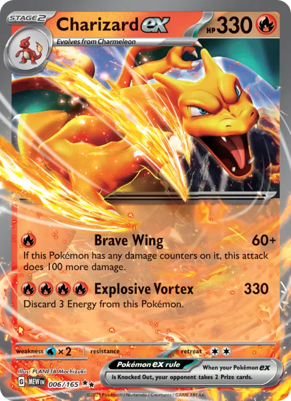 Charizard ex 6 151 Pokesingles