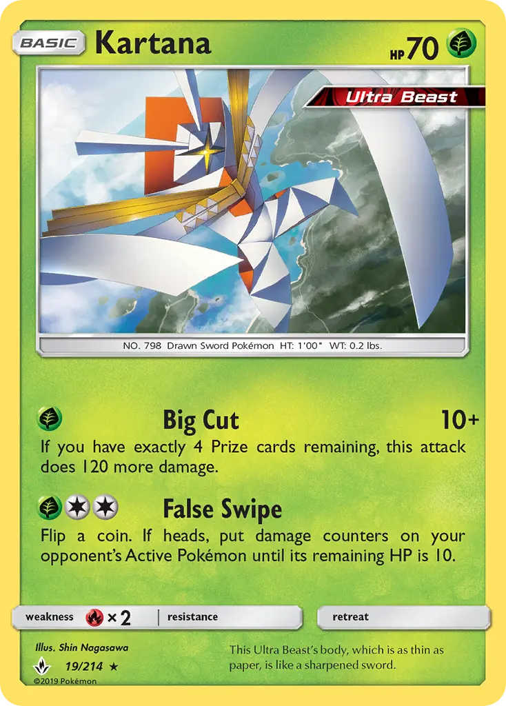 Kartana 19 Unbroken Bonds Pokesingles