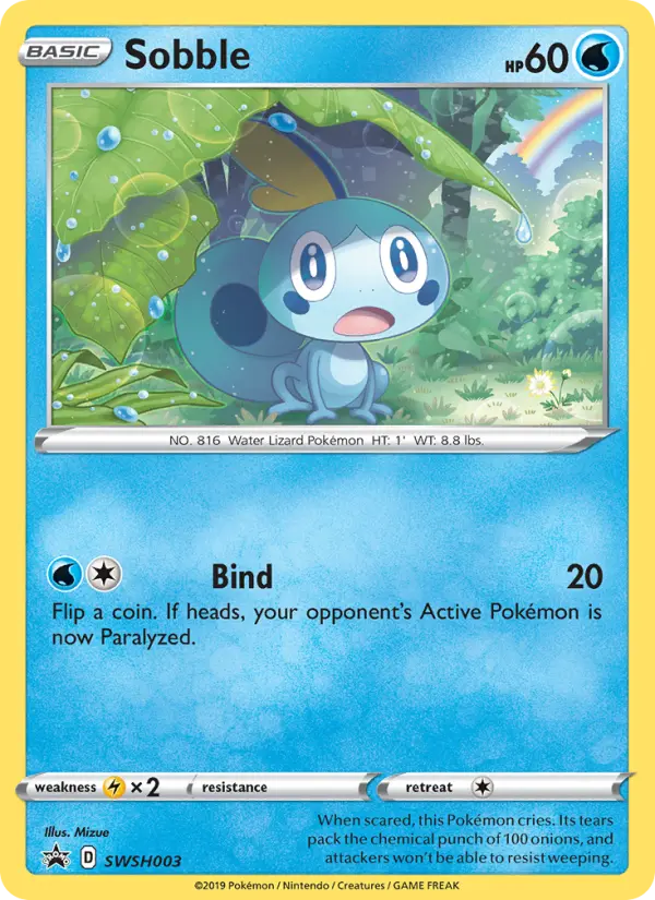Sobble SWSH003 SWSH Black Star Promos Pokesingles