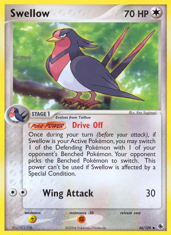 Swellow 46 Ruby & Sapphire Pokesingles