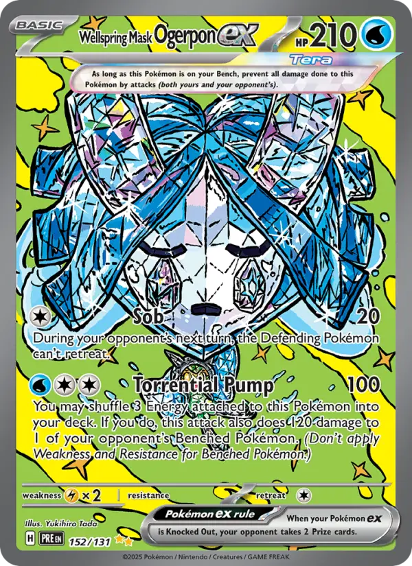Wellspring Mask Ogerpon ex 152 Prismatic Evolutions Pokesingles