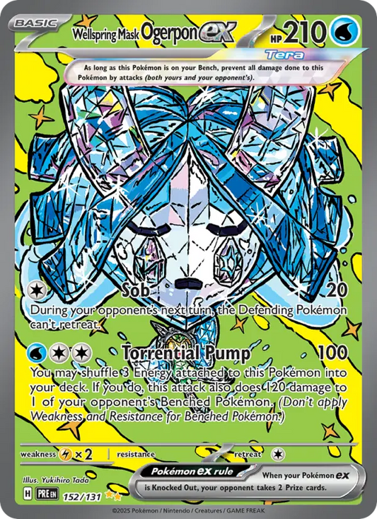 Wellspring Mask Ogerpon ex 152 Prismatic Evolutions Pokesingles