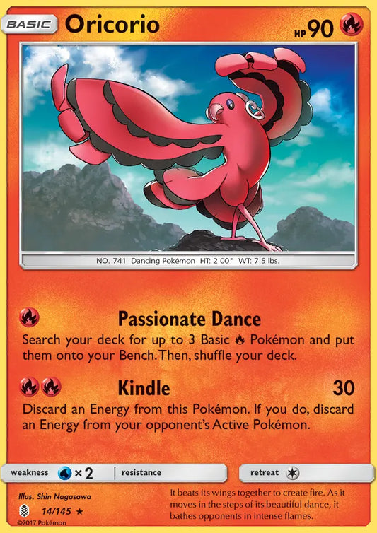 Oricorio 14 Guardians Rising Pokesingles
