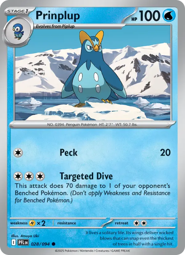 Prinplup 28 Phantasmal Flames Pokesingles