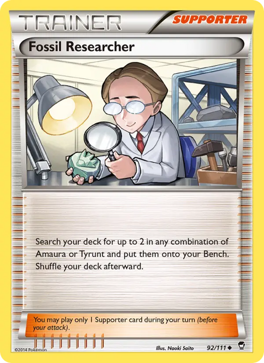 Fossil Researcher 92 Furious Fists Pokesingles