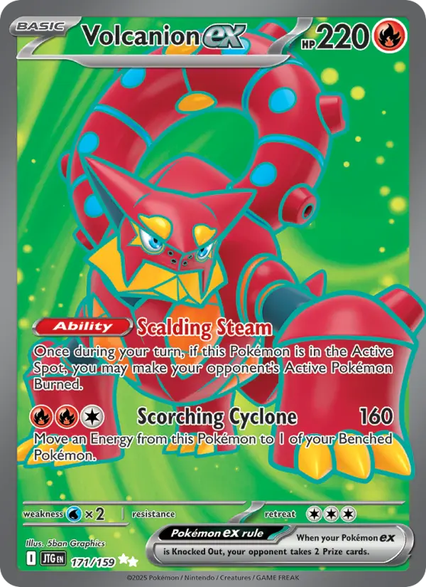 Volcanion ex 171 Journey Together Pokesingles