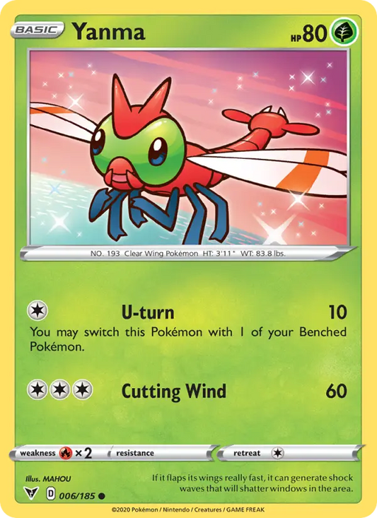 Yanma 6 Vivid Voltage Pokesingles