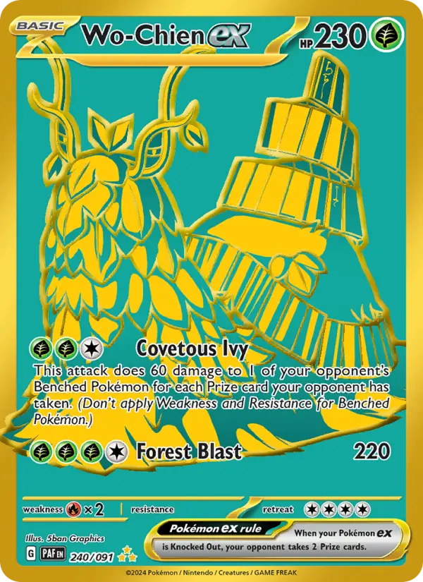 Wo-Chien ex 240 Paldean Fates Pokesingles