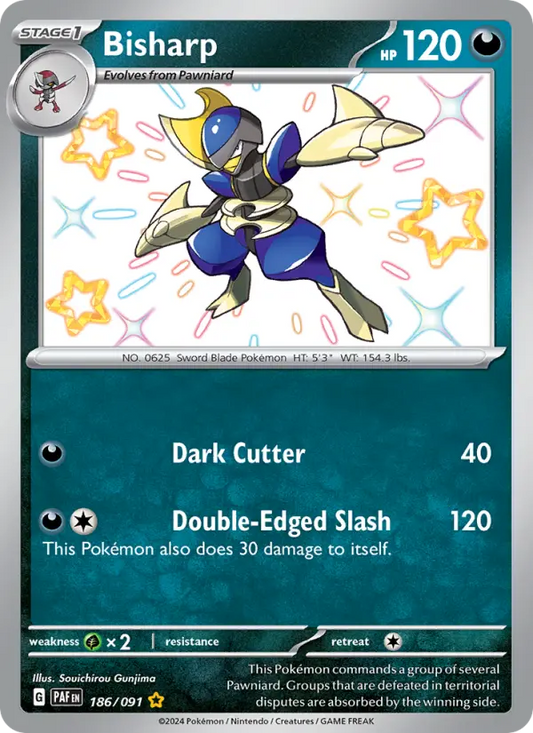 Bisharp 186 Paldean Fates Pokesingles