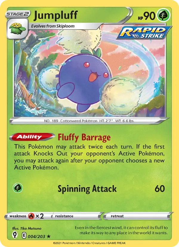 Jumpluff 4 Evolving Skies Pokesingles