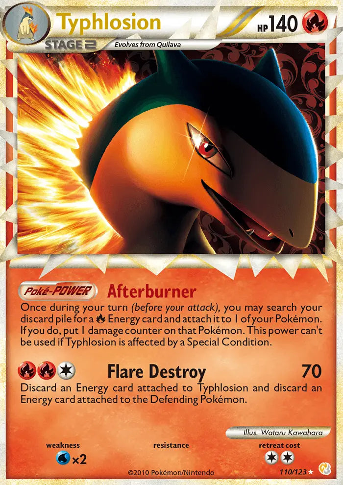 Typhlosion 110 HeartGold SoulSilver Pokesingles