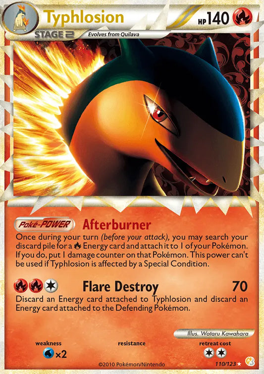 Typhlosion 110 HeartGold SoulSilver Pokesingles
