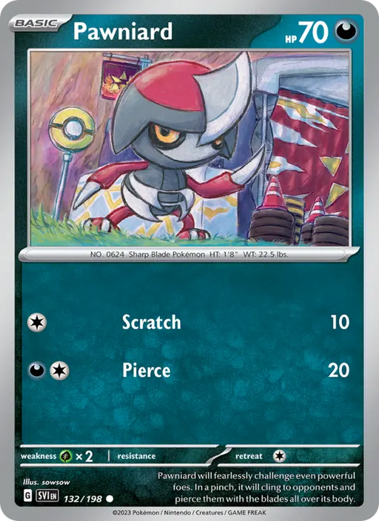 Pawniard 132 Scarlet & Violet Pokesingles