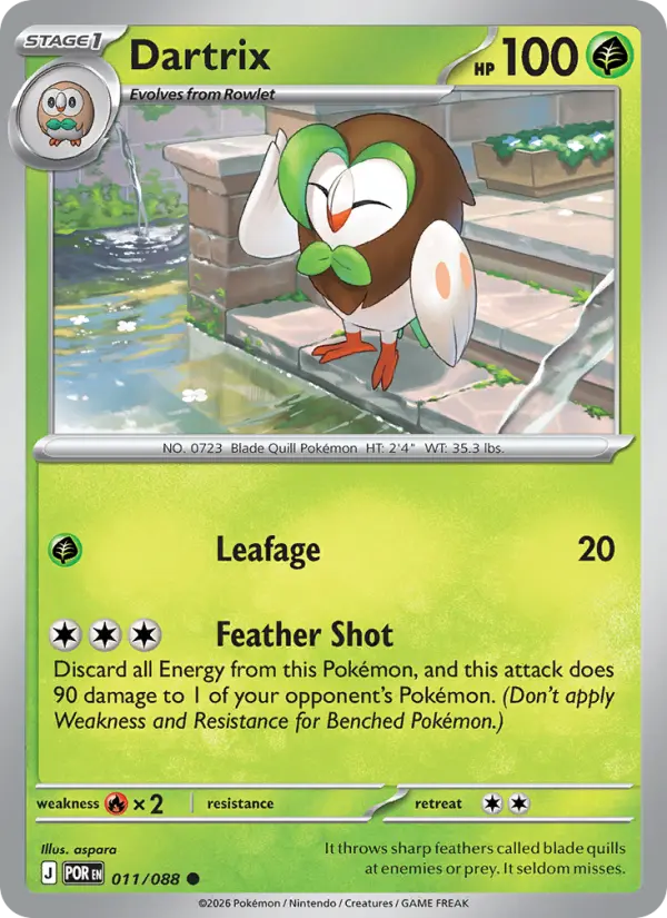 Dartrix 11 Perfect Order Pokesingles