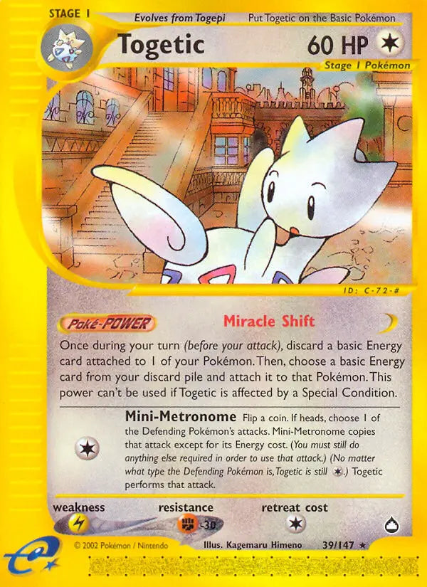 Togetic 39 Aquapolis Pokesingles