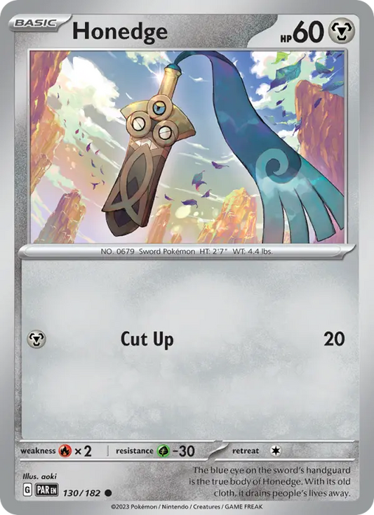 Honedge 130 Paradox Rift Pokesingles