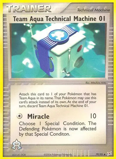 Team Aqua's Technical Machine 01 79 Team Magma vs Team Aqua Pokesingles