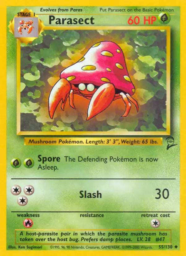 Parasect 55 Base Set 2 Pokesingles