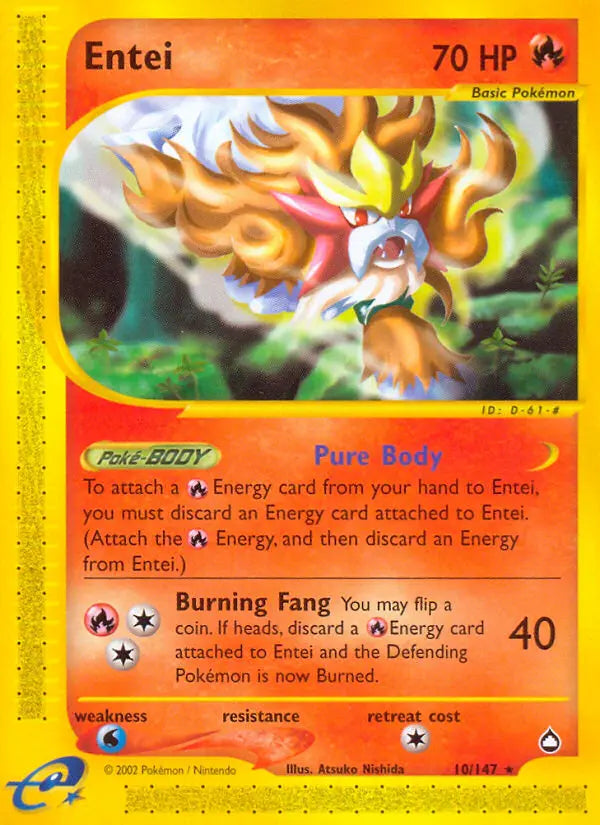 Entei 10 Aquapolis Pokesingles