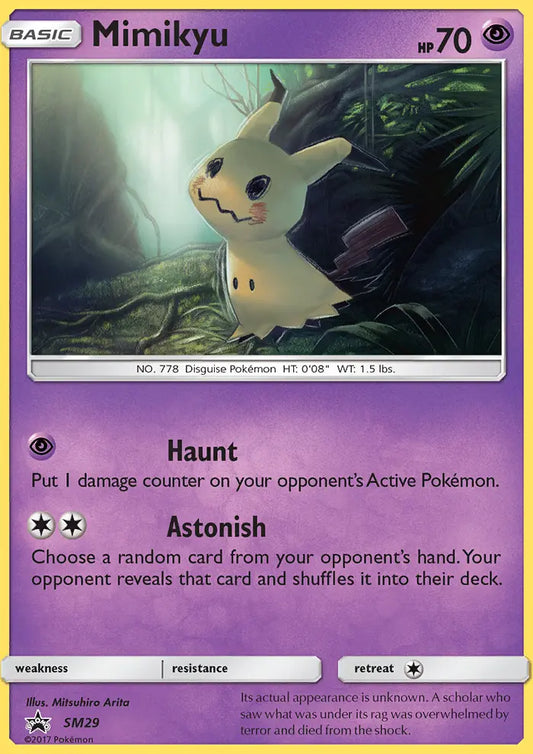 Mimikyu SM29 SM Black Star Promos Pokesingles