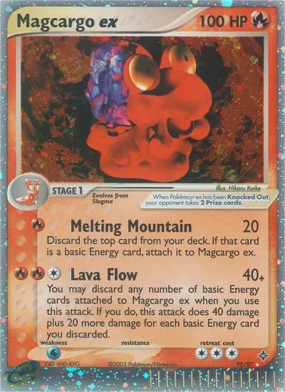 Magcargo ex 95 Dragon Pokesingles