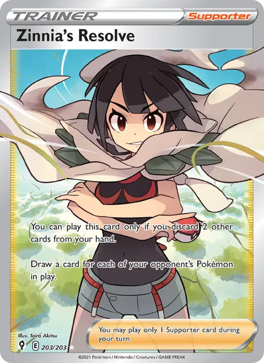 Zinnia's Resolve 203 Evolving Skies Pokesingles
