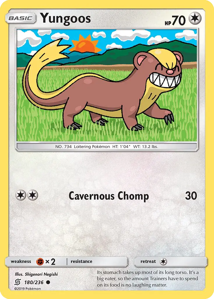 Yungoos 180 Unified Minds Pokesingles