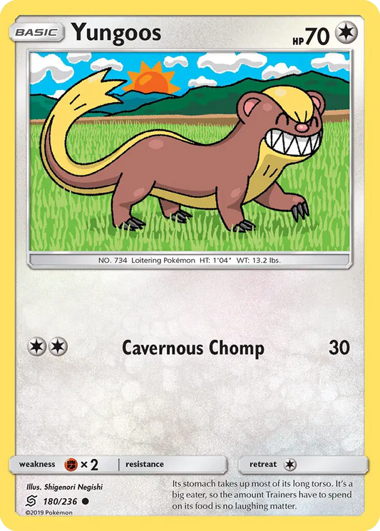 Yungoos 180 Unified Minds Pokesingles