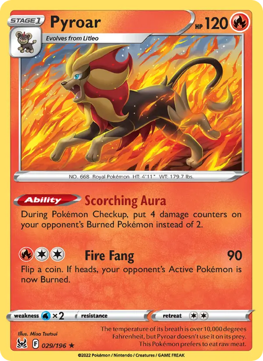 Pyroar 29 Lost Origin Pokesingles