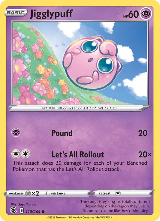 Jigglypuff 110 Fusion Strike Pokesingles