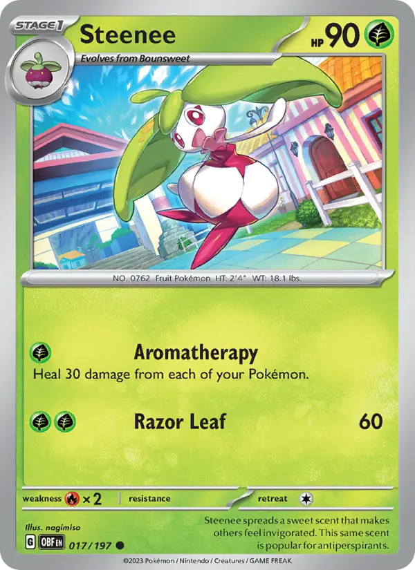 Steenee 17 Obsidian Flames Pokesingles