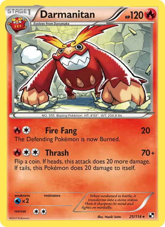Darmanitan 25 Black & White Pokesingles